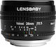 Lensbaby Full Frame Φωτογραφικός Φακός Velvet 28mm f/2.5 Wide Angle για Nikon F Mount Μαύρος