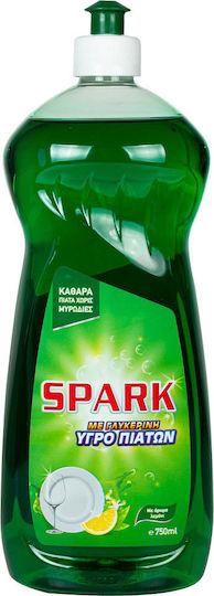 Spark Detergent Washing-Up Liquid Lemon 750ml