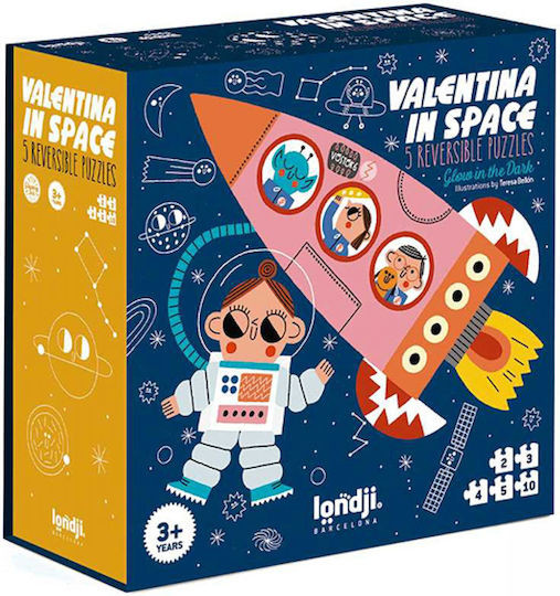 Kinderpuzzle Valentina in Space für 3+ Jahre alt+ Jahre 125pcs Londji
