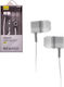 EV 122 In-ear Handsfree με Βύσμα 3.5mm Λευκό
