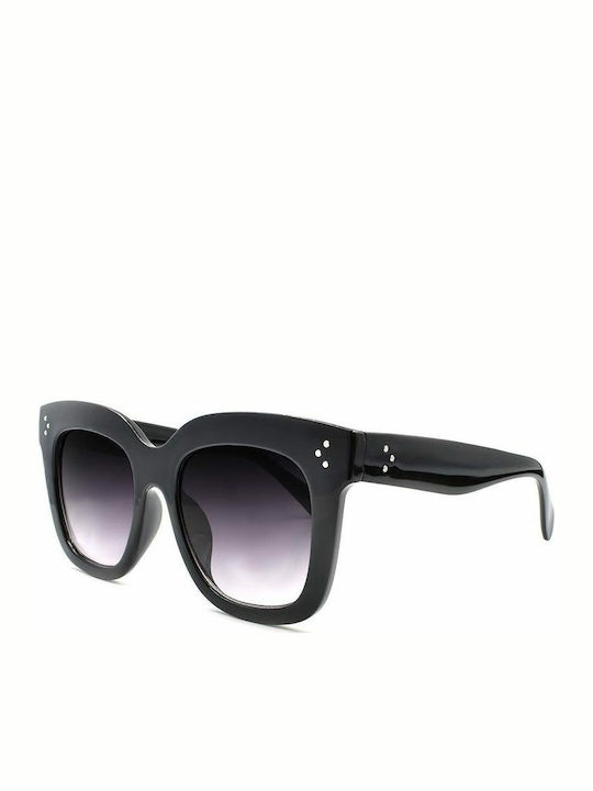 Awear Como Women's Sunglasses with Black Plastic Frame and Black Gradient Lens