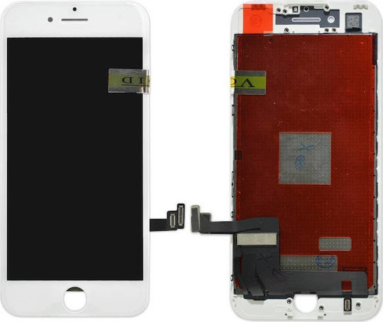 Screen Type B with Touch Mechanism for iPhone 7 (White)