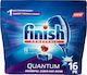Finish Powerball Quantum 16 Κάψουλες Πλυντηρίου Πιάτων