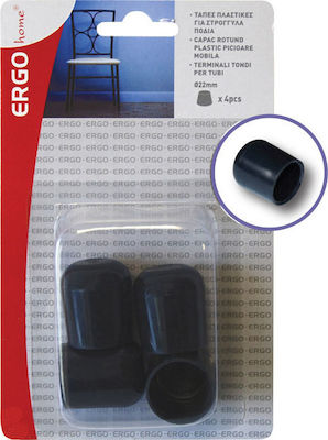 ERGOhome 570604.0003 Round Furniture Protectors with Outer Frame 22mm 4pcs