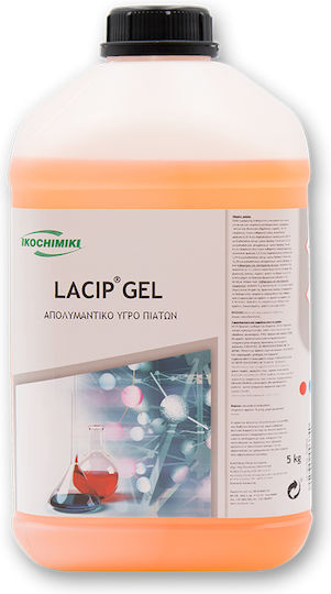 Ikochimiki Lacip Gel Professional Cleaning Liquid for Stainless Surfaces Disinfectant 5lt