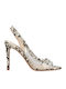 Women's Sandals Transparent Issy Multicolour with Thin High Heel