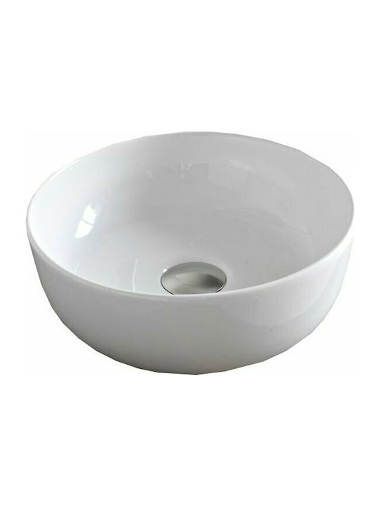 Scarabeo Glam Vessel Sink Porcelain 33x33x12.5cm White Matt