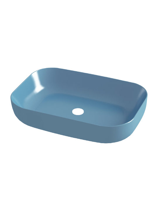 Olympia Metamorfosis Vessel Sink Porcelain 60x42x14cm Blue