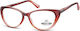 Montana Eyewear MR64 Women's Reading Glasses +2.50 Red MR64 MR64B