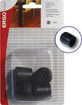 ERGOhome 570605.0001 Τάπες Στρογγυλές με Εξωτερικό Πλαίσιο και Διάμετρο 16mm 4τμχ