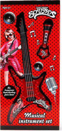 Zita Toys Music Toys Instrument Set Guitar With Microphone for 3+ Years