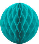 Turquoise Honeycomb Paper Hanging Ball 1pc