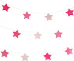 Garland 17 Stars 3m. Pink