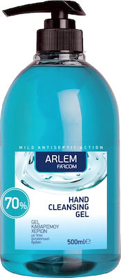 Farcom Arlem Antiseptic Hand Gel with Pump 500ml Natural