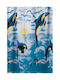 Borea K-6 Fabric Shower Curtain 200x180cm Blue 027001078080