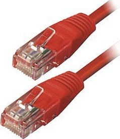 TrustWire U/UTP Cat.5 (100Mbps) Καλώδιο Δικτύου Ethernet 5m Κόκκινο
