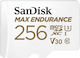 Sandisk Max Endurance microSDXC 256GB Class 10 U3 V30 UHS-I