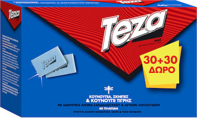 Teza Tαμπλέτες 30+30 Εντομοαπωθητικές Ταμπλέτες για Κουνούπια 60 tabs