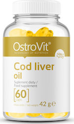 OstroVit Cod Liver Oil Масло от черен дроб на треска 500мг 60 капси