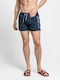 Gant Men's Swimwear Shorts Navy Blue with Patterns