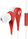 Energy Sistem Earphones Style 1 In-ear Handsfree με Βύσμα 3.5mm Κόκκινο