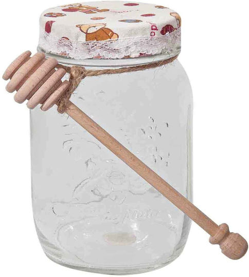 Marva Allgemeine Verwendung Glasvase mit Deckel Transparent 500ml