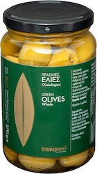 ThinkGreen Bio Oliven Πράσινες Χωρίς Κουκούτσι mit Salz 370gr