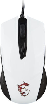 MSI Clutch GM40 Gaming Mouse 5000 DPI White