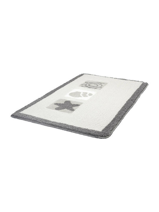 Kleine Wolke Non-Slip Bath Mat Beach 4581158225 Light Grey 70x120cm