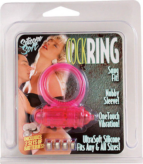 Seven Creations Ultra Soft Cock Ring Vibrating Cock Ring Schwanz Silikon Rosa