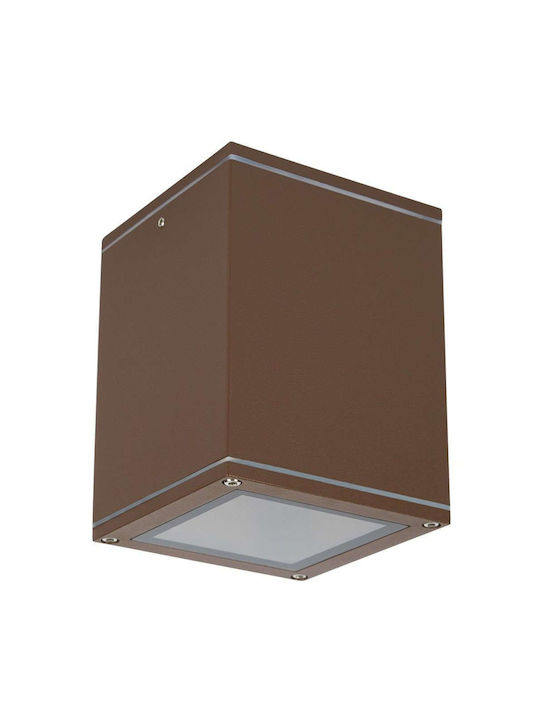 VK Lighting Σποτ Οροφής Εξωτερικού Χώρου E27 σε Καφέ Χρώμα 75169-282997