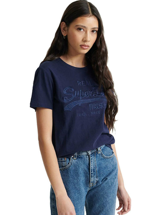 Superdry Vintage Logo Tonal Embroidery Damen T-...