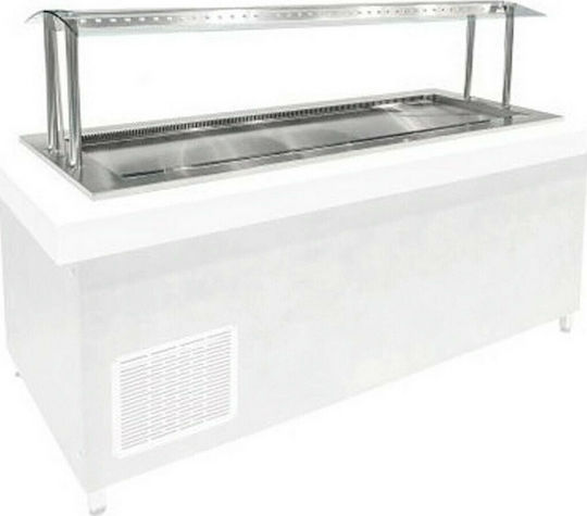 Niki Inox Vitrină De Conservare Etaj 212x71x40cm