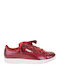 Puma Vikky Ribbon Patent Damen Sneakers Rot