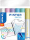 Pilot Pintor Medium Ανεξίτηλοι Μαρκαδόροι Pastel Painter 1.4mm Σετ 6 χρώματα