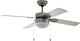 Eglo Gelsina Ventilator De Tavan 107cm Cu Lumină Argintie