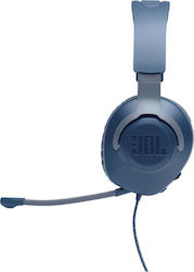 JBL Quantum 100 Over Ear Gaming Headset with Connection 3.5mm Blue