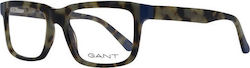 Gant Men's Acetate Brown Tortoise Prescription Eyeglass Frame
