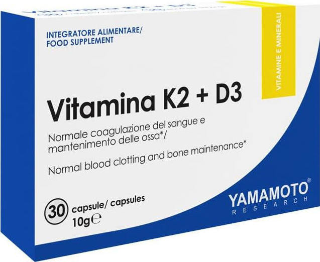 Yamamoto Nutrition Vitamin K2 + D3 30 κάψουλες Skroutz.gr