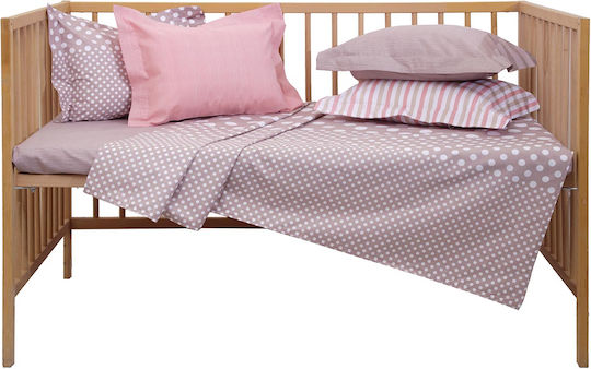 Anna Riska Mix & Match Baby Bettlaken Für Krippe Baumwolle Rosa 120x165cm