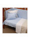 Anna Riska Prestige Baby Sheet Crib Cotton Light Blue 120x165cm