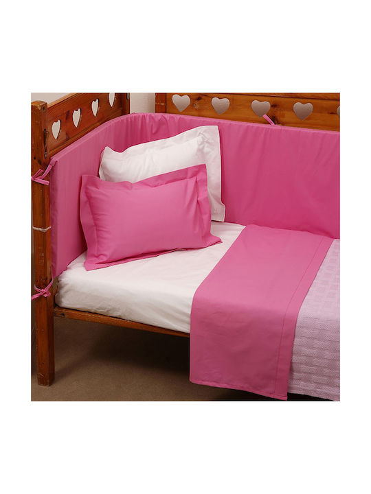 Anna Riska Prestige Cearșaf pentru bebeluși Pentru Cradle Bumbac Fuchsia 80x100buc