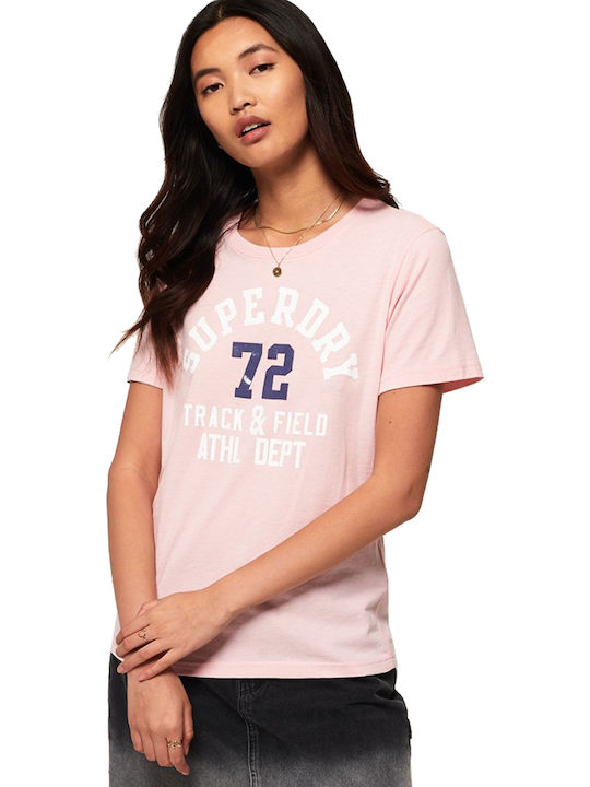 Superdry Track Field Women's T-shirt Nude