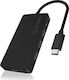 Icy Box USB-Hub 4 Anschlüsse USB 3.1 mit USB-C Anschluss