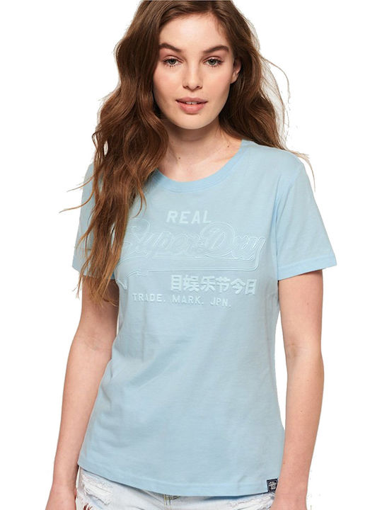 Superdry Vintage Logo Tonal Γυναικείο T-shirt Λιλά