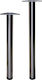 Marmouris Stainless Steel Furniture Leg with Regulator Suitable for Table / Coffee Table 8x8x87cm Silver
