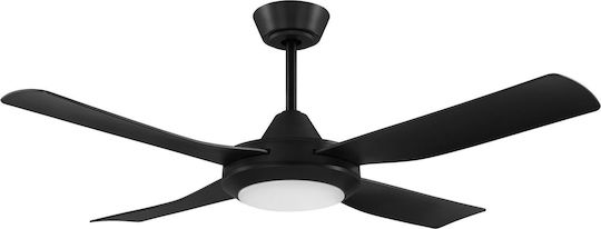 Eglo Bondi 48 Ceiling Fan & Light Ανεμιστήρας Οροφής 122cm με Φως Μαύρος