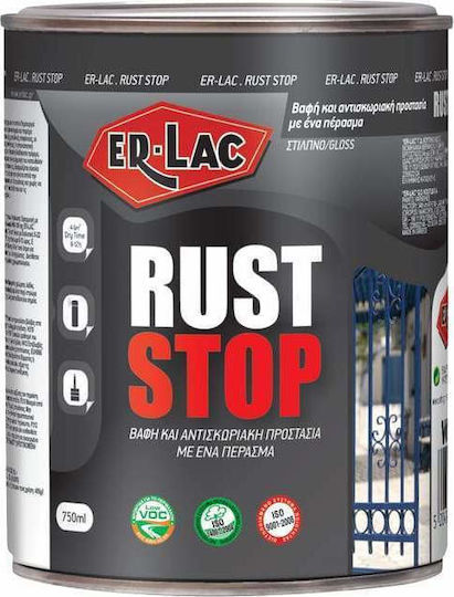 ER-LAC Colour Corrosion Inhibitor Rust Stop 0.75lt White Shiny
