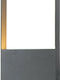 Aca Agira Стенен Външен Плафон LED IP54 4W с Топло бяло Светлина 12.5x4.2x24.5εκ.