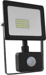 Aca Waterproof LED Floodlight 20W with Motion Sensor 6000K